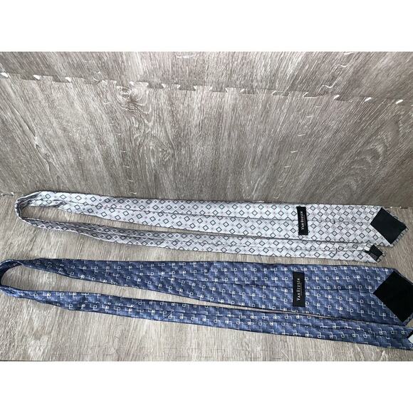 Van Heusen Men's Silk Ties Set of 3 Geometric Designer Multicolor - Picture 7 of 9